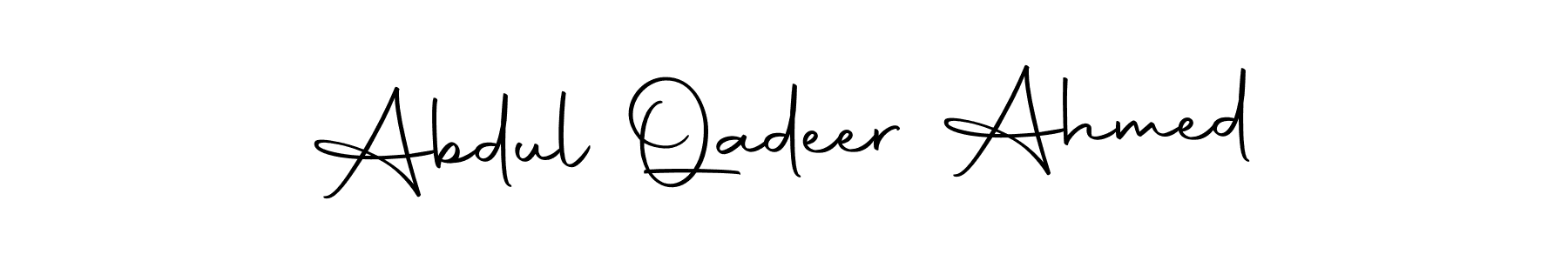 How to make Abdul Qadeer Ahmed signature? Autography-DOLnW is a professional autograph style. Create handwritten signature for Abdul Qadeer Ahmed name. Abdul Qadeer Ahmed signature style 10 images and pictures png