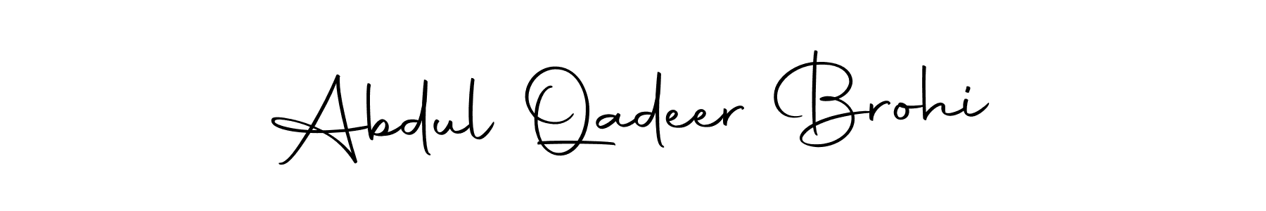 This is the best signature style for the Abdul Qadeer Brohi name. Also you like these signature font (Autography-DOLnW). Mix name signature. Abdul Qadeer Brohi signature style 10 images and pictures png