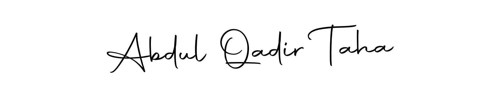 It looks lik you need a new signature style for name Abdul Qadir Taha. Design unique handwritten (Autography-DOLnW) signature with our free signature maker in just a few clicks. Abdul Qadir Taha signature style 10 images and pictures png