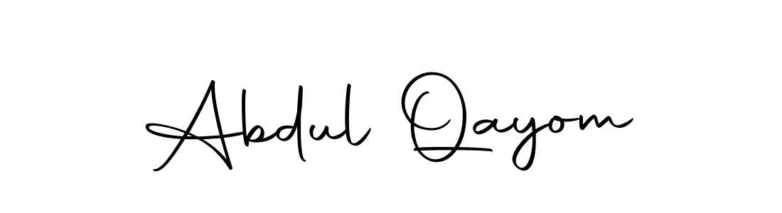 Use a signature maker to create a handwritten signature online. With this signature software, you can design (Autography-DOLnW) your own signature for name Abdul Qayom. Abdul Qayom signature style 10 images and pictures png