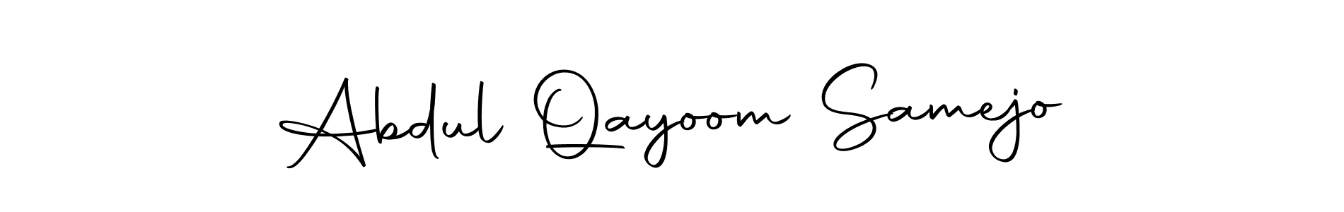 Make a beautiful signature design for name Abdul Qayoom Samejo. Use this online signature maker to create a handwritten signature for free. Abdul Qayoom Samejo signature style 10 images and pictures png