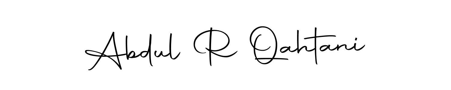How to make Abdul R Qahtani name signature. Use Autography-DOLnW style for creating short signs online. This is the latest handwritten sign. Abdul R Qahtani signature style 10 images and pictures png