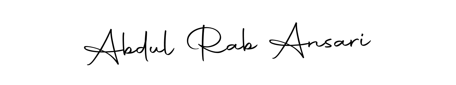 Autography-DOLnW is a professional signature style that is perfect for those who want to add a touch of class to their signature. It is also a great choice for those who want to make their signature more unique. Get Abdul Rab Ansari name to fancy signature for free. Abdul Rab Ansari signature style 10 images and pictures png