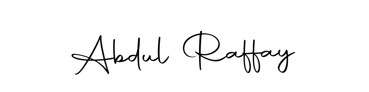 How to make Abdul Raffay name signature. Use Autography-DOLnW style for creating short signs online. This is the latest handwritten sign. Abdul Raffay signature style 10 images and pictures png