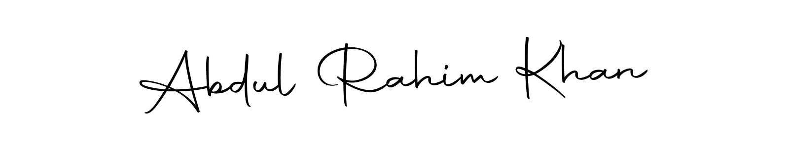 Make a beautiful signature design for name Abdul Rahim Khan. With this signature (Autography-DOLnW) style, you can create a handwritten signature for free. Abdul Rahim Khan signature style 10 images and pictures png