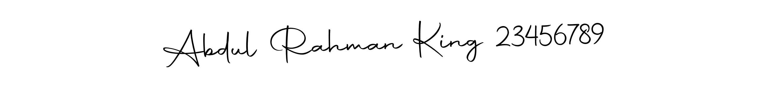 It looks lik you need a new signature style for name Abdul Rahman King 23456789. Design unique handwritten (Autography-DOLnW) signature with our free signature maker in just a few clicks. Abdul Rahman King 23456789 signature style 10 images and pictures png