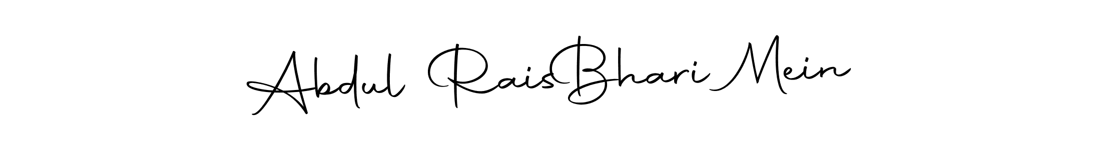 The best way (Autography-DOLnW) to make a short signature is to pick only two or three words in your name. The name Abdul Rais  Bhari Mein include a total of six letters. For converting this name. Abdul Rais  Bhari Mein signature style 10 images and pictures png