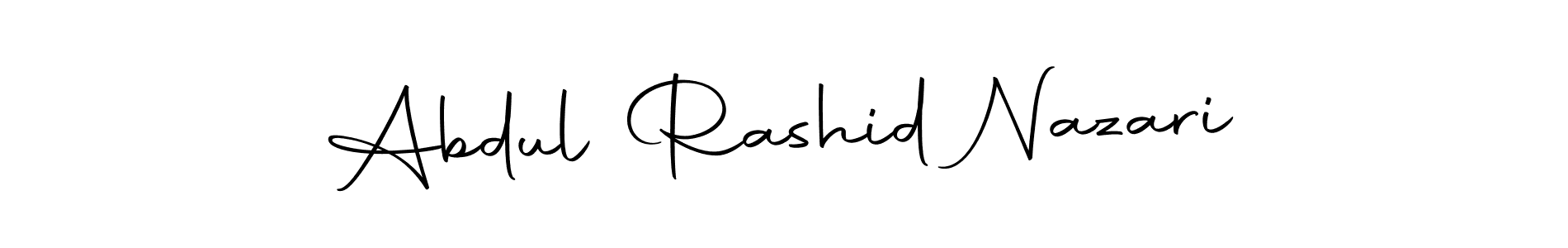 Create a beautiful signature design for name Abdul Rashid Nazari. With this signature (Autography-DOLnW) fonts, you can make a handwritten signature for free. Abdul Rashid Nazari signature style 10 images and pictures png