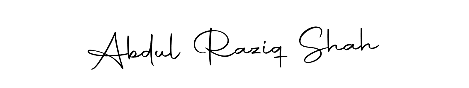 Design your own signature with our free online signature maker. With this signature software, you can create a handwritten (Autography-DOLnW) signature for name Abdul Raziq Shah. Abdul Raziq Shah signature style 10 images and pictures png