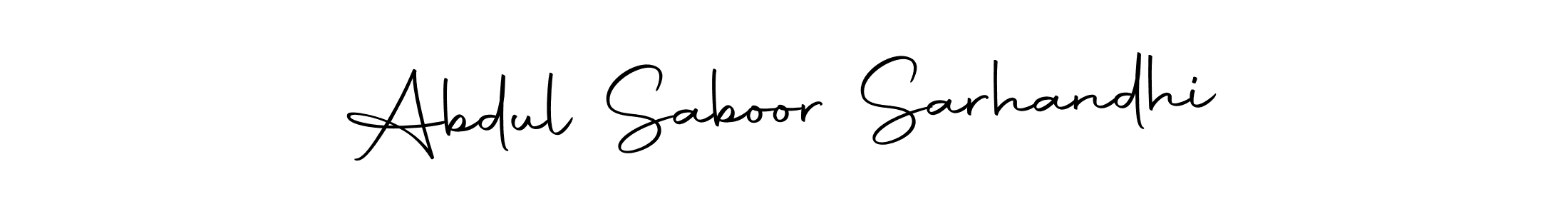 Design your own signature with our free online signature maker. With this signature software, you can create a handwritten (Autography-DOLnW) signature for name Abdul Saboor Sarhandhi. Abdul Saboor Sarhandhi signature style 10 images and pictures png