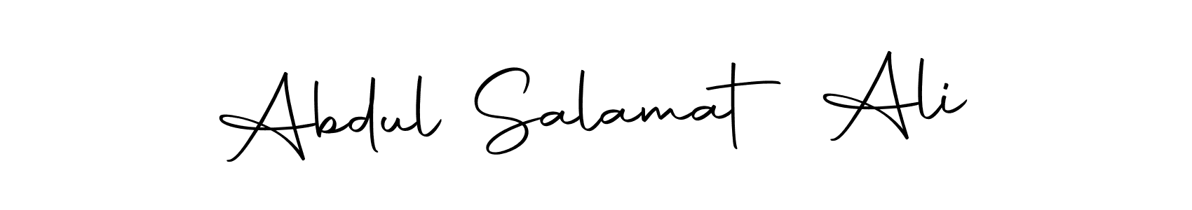 Make a beautiful signature design for name Abdul Salamat Ali. With this signature (Autography-DOLnW) style, you can create a handwritten signature for free. Abdul Salamat Ali signature style 10 images and pictures png