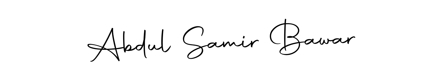 Create a beautiful signature design for name Abdul Samir Bawar. With this signature (Autography-DOLnW) fonts, you can make a handwritten signature for free. Abdul Samir Bawar signature style 10 images and pictures png