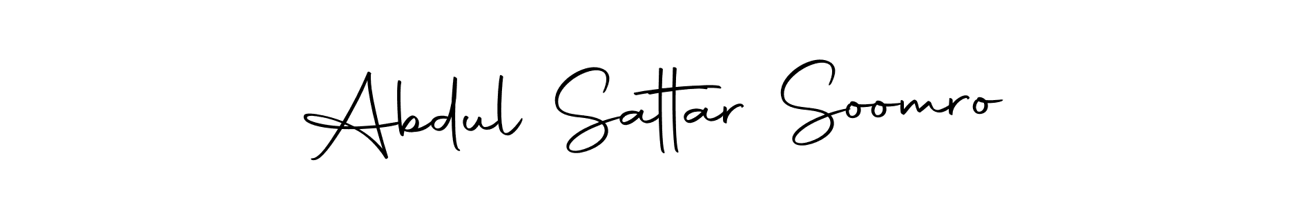 Make a beautiful signature design for name Abdul Sattar Soomro. With this signature (Autography-DOLnW) style, you can create a handwritten signature for free. Abdul Sattar Soomro signature style 10 images and pictures png
