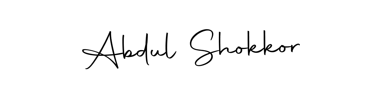Make a beautiful signature design for name Abdul Shokkor. With this signature (Autography-DOLnW) style, you can create a handwritten signature for free. Abdul Shokkor signature style 10 images and pictures png