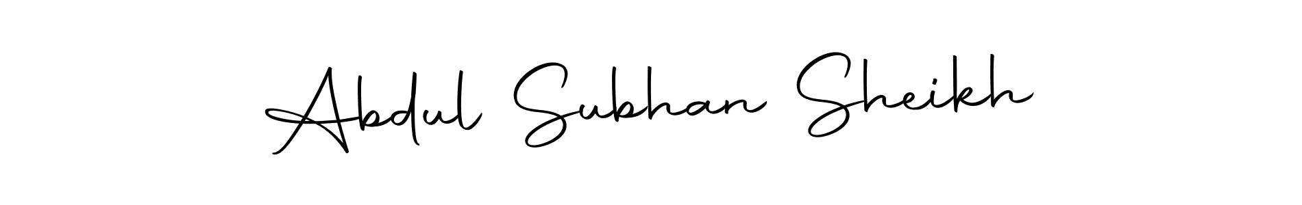 if you are searching for the best signature style for your name Abdul Subhan Sheikh. so please give up your signature search. here we have designed multiple signature styles  using Autography-DOLnW. Abdul Subhan Sheikh signature style 10 images and pictures png