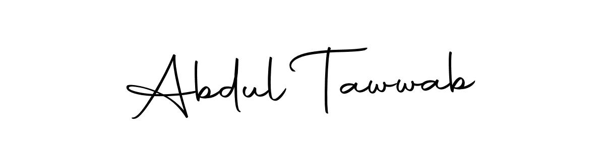 Use a signature maker to create a handwritten signature online. With this signature software, you can design (Autography-DOLnW) your own signature for name Abdul Tawwab. Abdul Tawwab signature style 10 images and pictures png