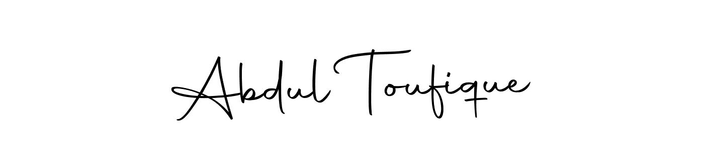 Use a signature maker to create a handwritten signature online. With this signature software, you can design (Autography-DOLnW) your own signature for name Abdul Toufique. Abdul Toufique signature style 10 images and pictures png
