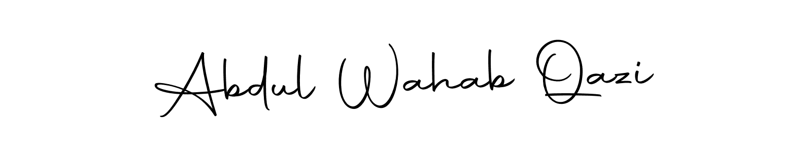Make a beautiful signature design for name Abdul Wahab Qazi. Use this online signature maker to create a handwritten signature for free. Abdul Wahab Qazi signature style 10 images and pictures png