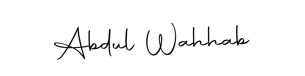 Make a short Abdul Wahhab signature style. Manage your documents anywhere anytime using Autography-DOLnW. Create and add eSignatures, submit forms, share and send files easily. Abdul Wahhab signature style 10 images and pictures png