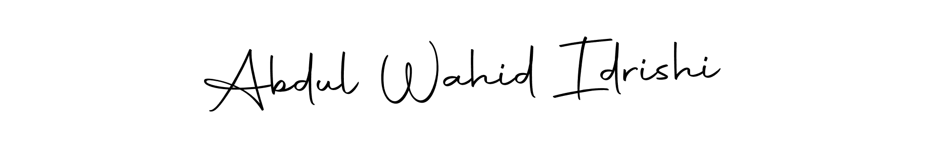 Also we have Abdul Wahid Idrishi name is the best signature style. Create professional handwritten signature collection using Autography-DOLnW autograph style. Abdul Wahid Idrishi signature style 10 images and pictures png