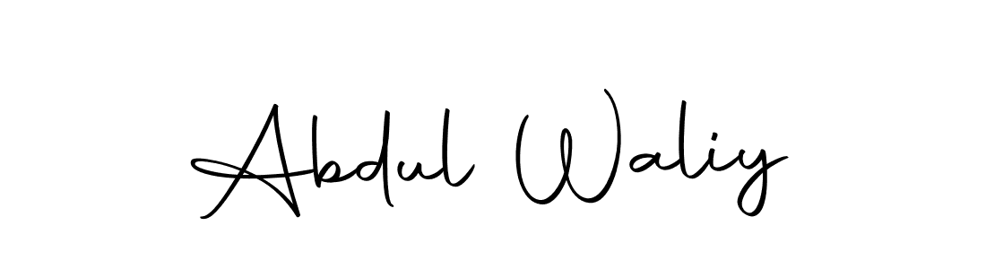 How to make Abdul Waliy signature? Autography-DOLnW is a professional autograph style. Create handwritten signature for Abdul Waliy name. Abdul Waliy signature style 10 images and pictures png