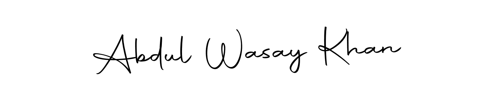 You should practise on your own different ways (Autography-DOLnW) to write your name (Abdul Wasay Khan) in signature. don't let someone else do it for you. Abdul Wasay Khan signature style 10 images and pictures png