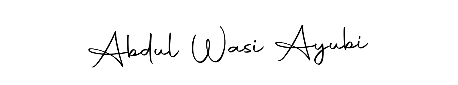 Make a beautiful signature design for name Abdul Wasi Ayubi. With this signature (Autography-DOLnW) style, you can create a handwritten signature for free. Abdul Wasi Ayubi signature style 10 images and pictures png