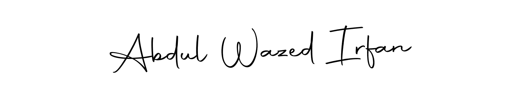 if you are searching for the best signature style for your name Abdul Wazed Irfan. so please give up your signature search. here we have designed multiple signature styles  using Autography-DOLnW. Abdul Wazed Irfan signature style 10 images and pictures png