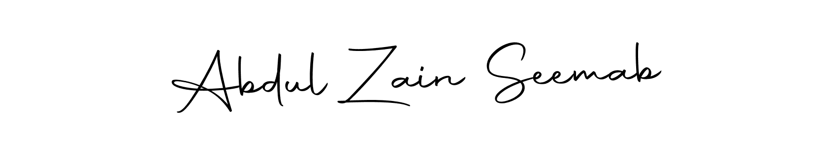 if you are searching for the best signature style for your name Abdul Zain Seemab. so please give up your signature search. here we have designed multiple signature styles  using Autography-DOLnW. Abdul Zain Seemab signature style 10 images and pictures png