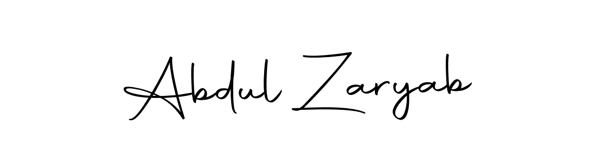 Make a short Abdul Zaryab signature style. Manage your documents anywhere anytime using Autography-DOLnW. Create and add eSignatures, submit forms, share and send files easily. Abdul Zaryab signature style 10 images and pictures png