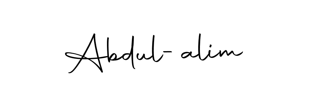 How to make Abdul-alim signature? Autography-DOLnW is a professional autograph style. Create handwritten signature for Abdul-alim name. Abdul-alim signature style 10 images and pictures png