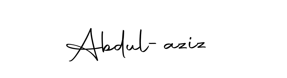 Design your own signature with our free online signature maker. With this signature software, you can create a handwritten (Autography-DOLnW) signature for name Abdul-aziz . Abdul-aziz  signature style 10 images and pictures png