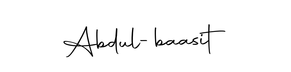 How to make Abdul-baasit name signature. Use Autography-DOLnW style for creating short signs online. This is the latest handwritten sign. Abdul-baasit signature style 10 images and pictures png