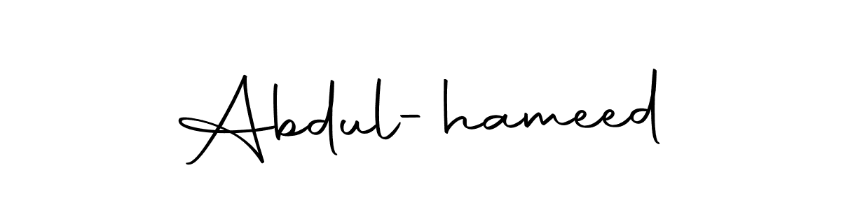 Make a beautiful signature design for name Abdul-hameed. Use this online signature maker to create a handwritten signature for free. Abdul-hameed signature style 10 images and pictures png