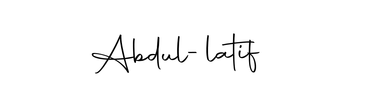 Make a beautiful signature design for name Abdul-latif . With this signature (Autography-DOLnW) style, you can create a handwritten signature for free. Abdul-latif  signature style 10 images and pictures png