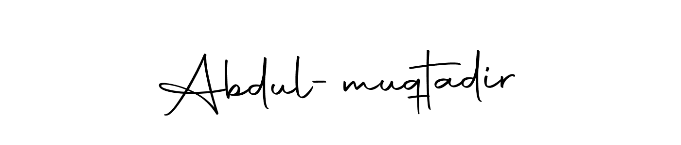 Autography-DOLnW is a professional signature style that is perfect for those who want to add a touch of class to their signature. It is also a great choice for those who want to make their signature more unique. Get Abdul-muqtadir name to fancy signature for free. Abdul-muqtadir signature style 10 images and pictures png