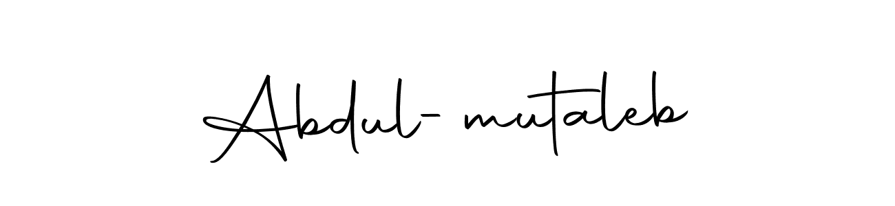 You should practise on your own different ways (Autography-DOLnW) to write your name (Abdul-mutaleb) in signature. don't let someone else do it for you. Abdul-mutaleb signature style 10 images and pictures png