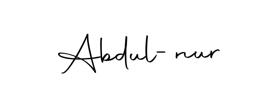 Create a beautiful signature design for name Abdul-nur. With this signature (Autography-DOLnW) fonts, you can make a handwritten signature for free. Abdul-nur signature style 10 images and pictures png