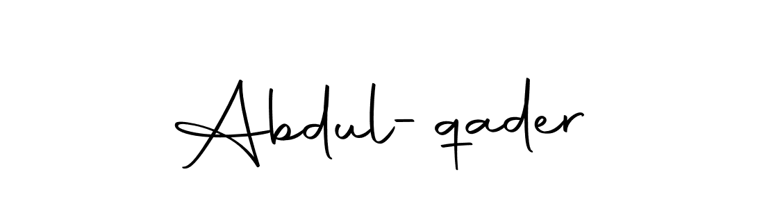 It looks lik you need a new signature style for name Abdul-qader. Design unique handwritten (Autography-DOLnW) signature with our free signature maker in just a few clicks. Abdul-qader signature style 10 images and pictures png