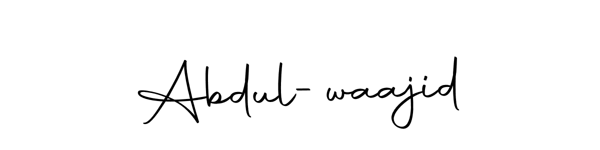 Also we have Abdul-waajid name is the best signature style. Create professional handwritten signature collection using Autography-DOLnW autograph style. Abdul-waajid signature style 10 images and pictures png