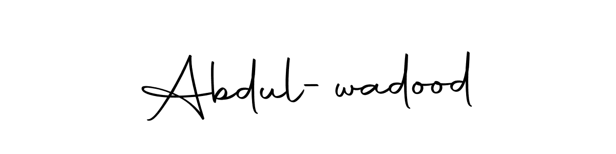 How to make Abdul-wadood signature? Autography-DOLnW is a professional autograph style. Create handwritten signature for Abdul-wadood name. Abdul-wadood signature style 10 images and pictures png