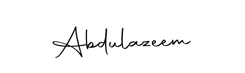 Create a beautiful signature design for name Abdulazeem. With this signature (Autography-DOLnW) fonts, you can make a handwritten signature for free. Abdulazeem signature style 10 images and pictures png