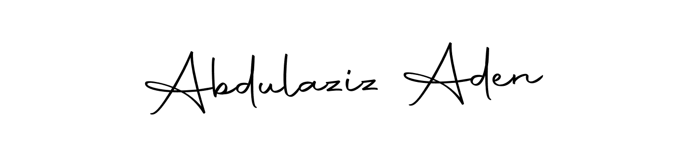 if you are searching for the best signature style for your name Abdulaziz Aden. so please give up your signature search. here we have designed multiple signature styles  using Autography-DOLnW. Abdulaziz Aden signature style 10 images and pictures png