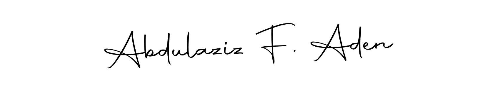 if you are searching for the best signature style for your name Abdulaziz F. Aden. so please give up your signature search. here we have designed multiple signature styles  using Autography-DOLnW. Abdulaziz F. Aden signature style 10 images and pictures png