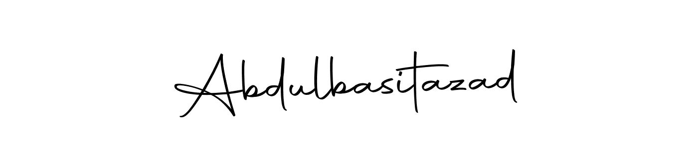 Design your own signature with our free online signature maker. With this signature software, you can create a handwritten (Autography-DOLnW) signature for name Abdulbasitazad. Abdulbasitazad signature style 10 images and pictures png