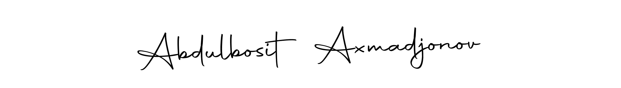 You can use this online signature creator to create a handwritten signature for the name Abdulbosit Axmadjonov. This is the best online autograph maker. Abdulbosit Axmadjonov signature style 10 images and pictures png