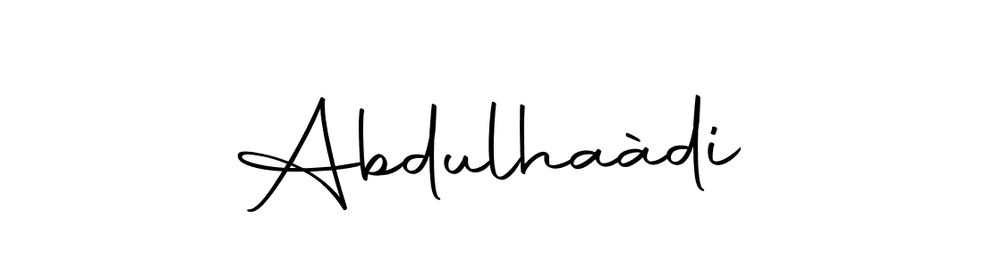 Autography-DOLnW is a professional signature style that is perfect for those who want to add a touch of class to their signature. It is also a great choice for those who want to make their signature more unique. Get Abdulhaàdi name to fancy signature for free. Abdulhaàdi signature style 10 images and pictures png