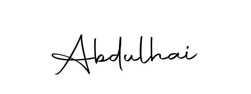 Design your own signature with our free online signature maker. With this signature software, you can create a handwritten (Autography-DOLnW) signature for name Abdulhai. Abdulhai signature style 10 images and pictures png