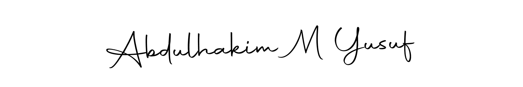 Here are the top 10 professional signature styles for the name Abdulhakim M Yusuf. These are the best autograph styles you can use for your name. Abdulhakim M Yusuf signature style 10 images and pictures png