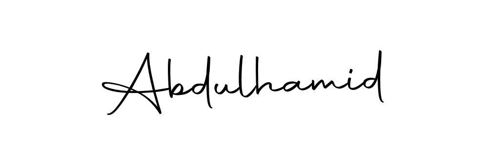 Make a beautiful signature design for name Abdulhamid. Use this online signature maker to create a handwritten signature for free. Abdulhamid signature style 10 images and pictures png